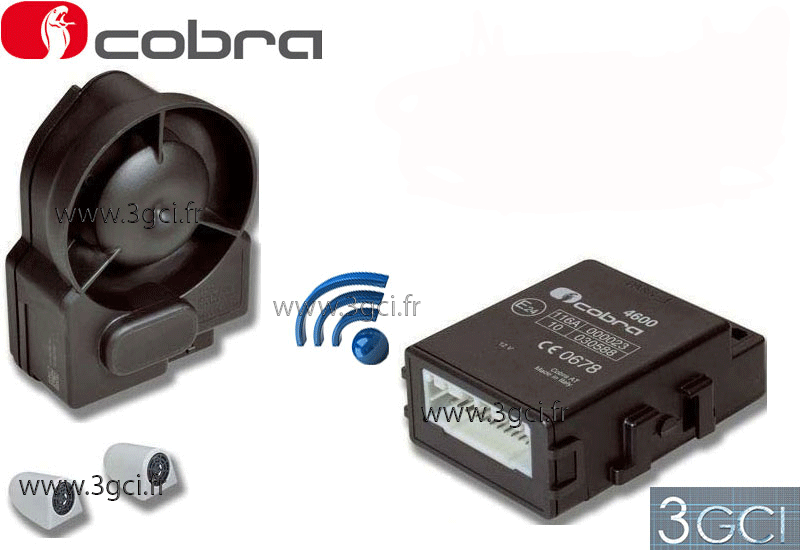 Alarme Cobra 4615 Pack Télésurveillance Vodafone Vehicle Connect