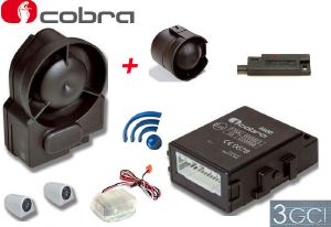 ALARME CAN BUS COBRA 4615 AVEC 2 SIRENES + DETECTEUR DE CHOCS + ANTI SOULEVEMENT